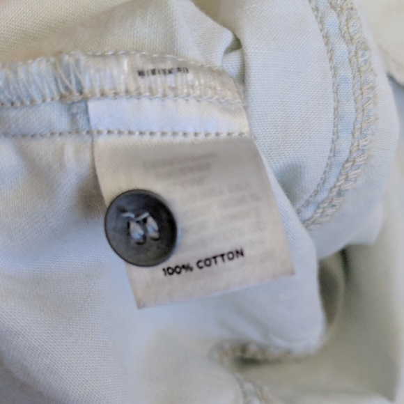 ANTHROPOLOGIE Light Wash Denim Button Down Shirt - Picture 6 of 7